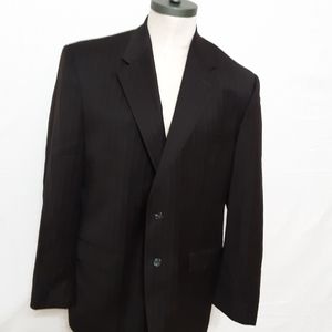 Chaps Ralph Lauren Pure New Wool Blk/ Pinstriped